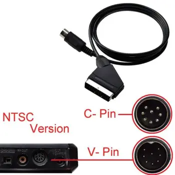 RGB Scart Cablu AV Plumb pentru Sega Genesis 1 NTSC