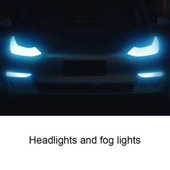 2 buc Faruri Autocolant Spranceana Lumina de Ceață Lumina Autocolant Modificat Decor Exterior pentru Tesla Model 3 Accesorii Auto