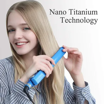 Profesionale 11/4 nano titanium electric 450 de grade Salon și Acasă Utilizarea întinderea părului fiare de călcat plat pentru toate tipurile de Păr