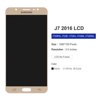 Noi AAA J710 Lcd-uri Pentru Samsung J7 2016 J710 LCD Digitizer Asamblare SM-J710F J710M J710H Display LCD+Touch Screen transport Gratuit