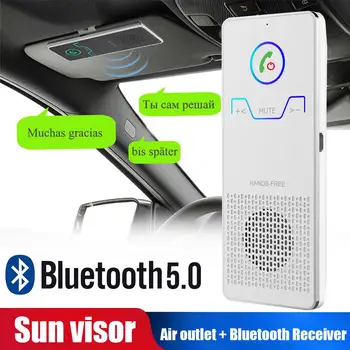 Vehemo BT5.0 Parasolar Auto Receptor Bluetooth Car MP3 Player Handsfree Wireless pentru Difuzor Difuzor Bluetooth Smart