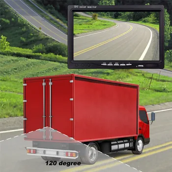 Accfly Dual Wireless Monitor Video Recorder Auto Reverse de Rezervă din Spate Vedere aparat de Fotografiat pentru Camioane de Autobuz Rulota Camper Van RV Trailer