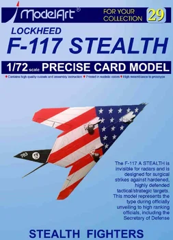1:32 AMERICAN F-117 Stealth Bomber Nighthawk 3D DIY Hârtie Model de Carte de Clădire Seturi de Constructii jucarii Jucarii Educative Model Militar