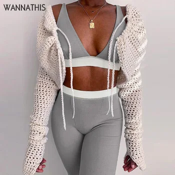 WannaThis Două piese de Femei fără Mâneci Curea de Cultură de Sus și de Înaltă Talie Pantaloni Femei Pantaloni de Vara Mozaic Casual Streetwear Set