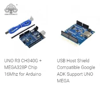UnoR3 CH340G +Mega328P Chip 16MHZ forArduino +USB Host Shield compatibil google adk suport uno mega