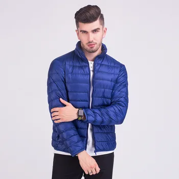 2020 Nouă Bărbați Jachete de Iarnă Ultra Light 90% Alb Rață Jos Jachete Casual rezistent la apa Portabil Jos Haine pentru Om Îmbrăcăminte exterioară Cald