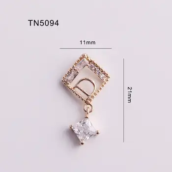 5pcs TN5094 D Pandantiv din Aliaj de Zirconiu Nail Art Cristale unghii bijuterii pietre Stras unghii accesorii consumabile decor farmece