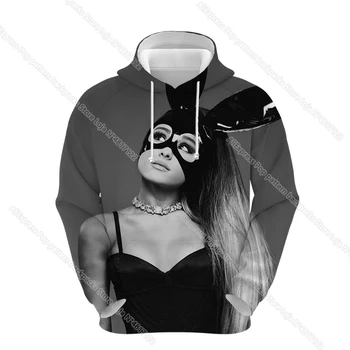 Ariana Grande Rece Hanorac Pentru Barbati Femei Bumbac Imprimare 3D Casual Sport Hanorace Adolescenti de Iarnă Pulover Brand de Îmbrăcăminte
