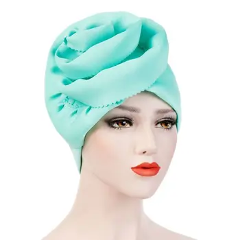 Helisopus Femeile Musulmane Solid Mare Elastic Turban Pălării Elegante, Șeful Partidului Acoperi Folie De Cancer Chimioterapie Căciuli Cap Accesorii De Par