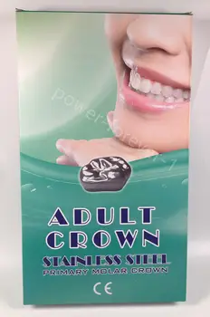 Coroanele dentare SS Molar Coroana din Oțel Inoxidabil Protejează Dinții de Adult, 24 SizesX2=48Pcs