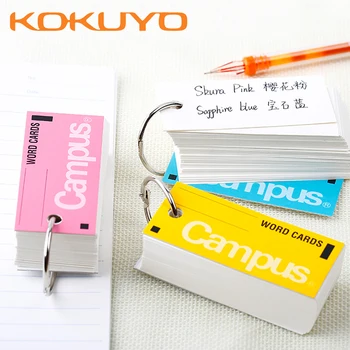 3pcs KOKUYO Portabil Notepad Cuvânt Card Inel Cataramă Word Carte de Memorie Gol Student de Învățare Papetărie Buzunar Notepad