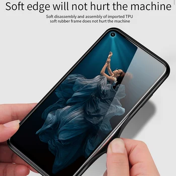 Cazul în care telefonul pentru Huawei Honor 20 Pro Caz Acoperire Marmura Sticla Moale TPU Silicon Înapoi Caz pentru Huawei Honor 20 Pro Lite 20 de ani