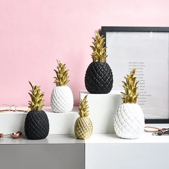 Nordic Moderne De Fructe De Ananas Living Cabinet Vin Fereastra Desktop Home Decor Decor De Masă Meserii Moda