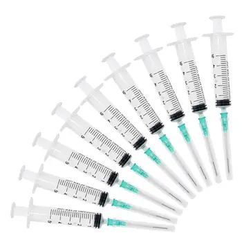 1 ml 2 ml 5 ml și 10 ml/cc de Unică folosință Seringă Sterilă cu Ac Singur Aseptice și Separat Ambalajul steril Injector (100 Buc)