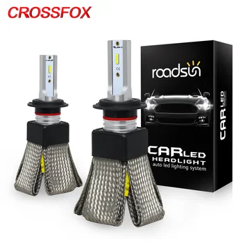 CROSSFOX Lumini Auto H3 LED H7 H1 H8 H9 H11, 880 H27 HB3 9005 9006 HB4 H4 Becuri cu LED-uri 9007, H13 de Ceață Lampa de 12V 6000K lumina Farurilor