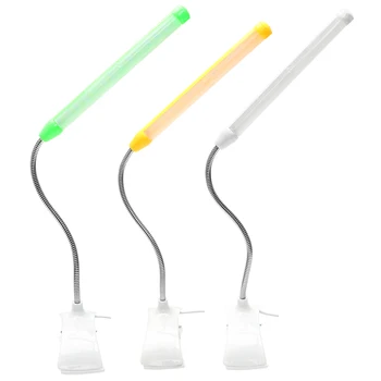 Flexibilă cu LED-uri Lampa de Birou Gooseneck Lumina de Citit Portabil Clip-on de Protecție a Ochilor Lumină de Carte Pentru Copii Dormitor USB Lampă de Masă