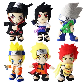 18cm 6style Naruto Jucării de Pluș Uzumaki Sasuke Uchiha Itachi, Kakashi Gaara Desene animate Pentru Copii Moale de Pluș Drăguț Papusa de Plus