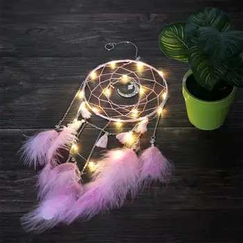 Crăciun Dreamcatcher Kpop Agatat Ornament Baterie Lumina de Noapte Pentru Dormitor, Camera de zi de Decorare #CW
