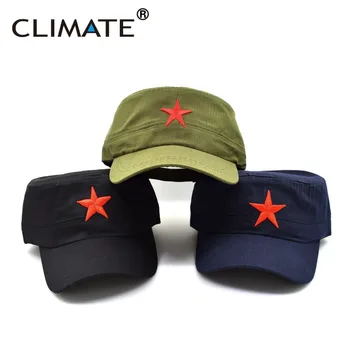 CLIMA Comunist Capac Capace de Pălării Bărbați Red Star Capac de Armata Parte de Oameni Brigăzile Internaționale Flat Top Cool Armata Militară Pălărie Capace de Om