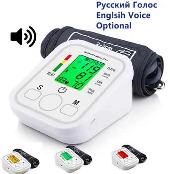Casa de Sănătate Puls Instrument de Măsurare Portabil LCD Digital de Braț Monitor de Presiune sanguina Tensiometru de Braț Mansete Monitor de Ritm Cardiac