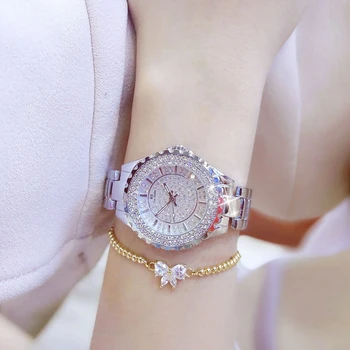 2019 Noi, Femei de Lux Ceasuri de Curea din otel inoxidabil Ceasuri de mana Cristal de Diamant Moda Casual Cuarț Ceasuri relogio feminino
