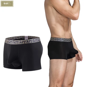 De sex masculin Confortabil Chilotei Modal stil Sport, Lenjerie pentru Bărbați Boxeri Respirabil Om Boxer Solid Chiloți pantaloni Scurți Brand