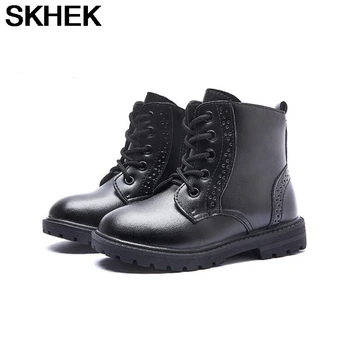 SKHEK 2020 Merge cu pași mici Fete pentru Copii Cizme de Zapada Copii de Iarna Cizme Martin Băieți Avertiza de Pluș Școală Pantofi Copii Glezna Cizme Non-Alunecare Pantofi