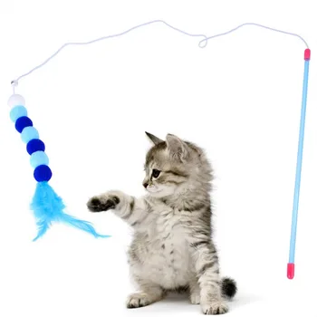 Jucarii Pisica Set Amuzant Pisica Stick Bell Ball Pene De Jucării Creative Asortate Pisica Pisica Interactiva A Juca Jucărie