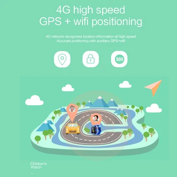 2019 Noi Copii ceas inteligent de la Distanță Camera WI-FI gratuit Copii Studenți Ceas SOS 4G Apel Video Monitor GPS Tracker Locație Ceas