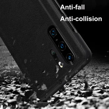 JAVY Inteligent geam Lateral Cazul în care Telefonul Pentru Huawei Mate 20 10 Pro P10 P20 P30 Lite Plus de somn Inteligent cadou de Lux Pentru a Acoperi Nova 3 3i
