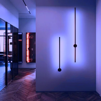 Modernă cu Led-uri Lampă de Perete RGB de Control de la Distanță Reglabil Lampa de Perete Coloful Lumina de Perete Camera de zi de Decorare Baie Corpuri de iluminat