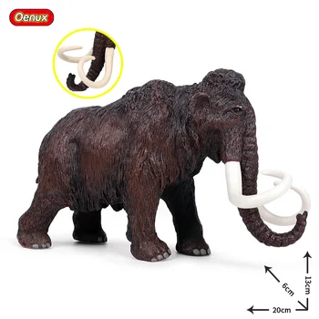 Oenux Original Preistorice Animale Sălbatice Rechin Megalodon Dunkleosteus Mamut Tigru Figurine Model PVC Jucarii Cadou Pentru Copii