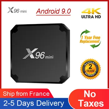 X96mini Android 9.0 TV box 2G/16G 1G/8G Suport 4K 2.4 G Wifi 100M Amlogic S905 Smart TV Box Media Player TV box X96 mini