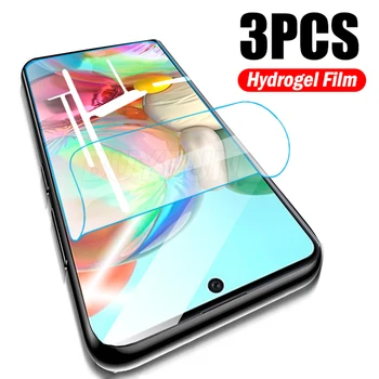 3pcs Hidrogel Film Pentru Samsung Galaxy A71 Ecran Protector Pentru Samsung A71 A51 5G 4G A31 A41 A21s A11 A01 de Protecție Moale Film