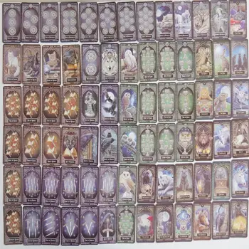 Noi cărți de Tarot oracole punte misterioasă divinație familiari tarot pentru femei fete carti de joc tabla de joc