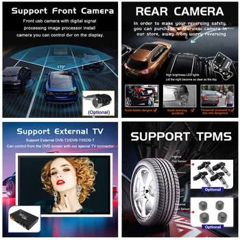PX6 4+64 Android 10. Stereo auto DVD Player GPS de Navigație Glonass pentru Toyota Avensis T25 2003-2008 Multimedia Radio BT unitatea de cap