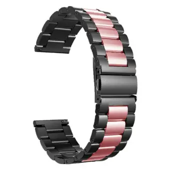 Negru/roz Oțel Inoxidabil Curea de Ceas Pentru Fitbit Versa / Versa 2 / Lite Trupa