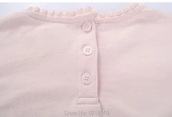Bebe Fete Topuri Tricou de Lână de Bumbac Copii Hanorace Pulovere tricou Brand Bluze Copii Sugari Fete Haine Îmbrăcăminte exterioară Flori