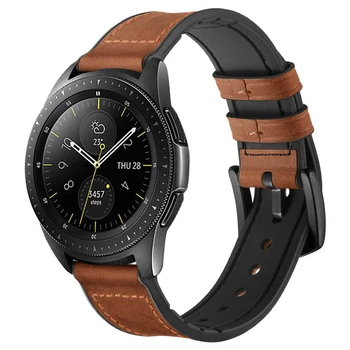 Huawei Watch GT Curea pentru samsung galaxy watch 3 46mm 46mm de Viteze S3 Frontieră/Classic band 22mm silicon si piele bracelt wristblet