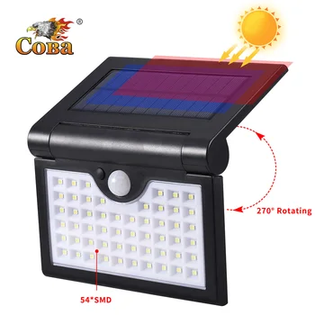 COBA led lumini solare pentru decoratiuni de gradina pliabil inducție lumină în aer liber, decor de crăciun puterea soarelui rezistent la apa 3 moduri