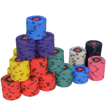 100-500Ppc Ceramice Poker Chip Seturi de Caseta din Aluminiu Personaliza Denumire Material Ceramic Texas Hold ' em Poker Chips-uri Set Cadouri Gratuite