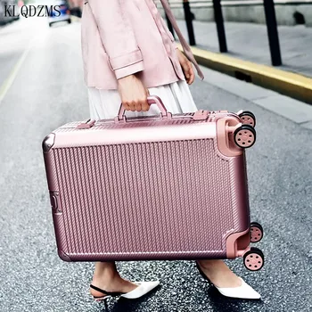 KLQDZMS 20/24/26/29inch de înaltă calitate cadru de aluminiu de bagaje rulare spinner mare capacitate de călătorie de afaceri valiză pe roți