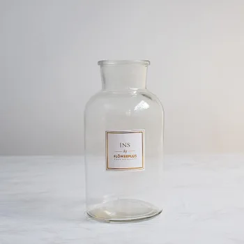Un set Vaze Sticla Transparenta Vaza Decor Acasă Autocolante Ins Hidroponice Decor Vaze de Flori Vaza de Sticla Pentru Flori