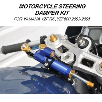 Motociclete de Direcție Stabiliza Amortizor Suport de Montare Kit Pentru YAMAHA YZF600 YZF R6 2003 2004 2005