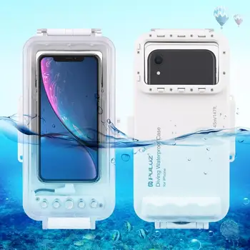 PULUZ pentru iPhone 11 Scufundări Caz 45m rezistent la apa de Locuințe Foto-Video a Lua Subacvatice Snorkeling Acoperi iOS 13.0 sau mai Sus Versiune
