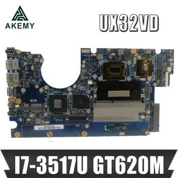Akemy UX32VD Laptop placa de baza Pentru Asus UX32VD UX32V UX32 Test original, placa de baza 2G RAM, I7-3517U GT620M