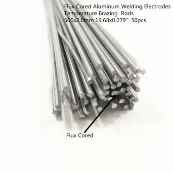Din aluminiu, Electrozi de Sudura Flux Tubulara Temperatură Scăzută Lipire Sârmă 500x2.0mm 19.68x0.079
