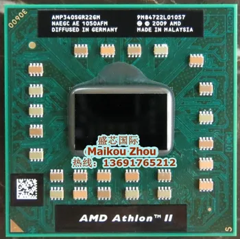 Laptop CPU procesor AMD Athlon II Dual-Core P340 P 340 p340 Mobile (1M Cache 2.2 GHz) AMP340SGR22GM Socket S1/S1g cpu