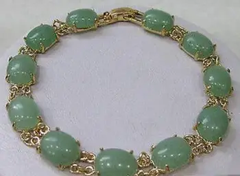Bijoux fantaisie livraison gratuite ewelry pierre poi vert pierre bratara AAA stil Bine bijuteriile Nobil pierre naturelle