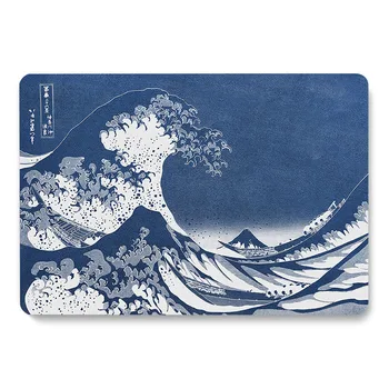 Albastru Vintage Marele Val Pe Kanagawa Model de Laptop Caz Pentru MacBook Retina de Aer 11 12 13.3 Noi Pro 15.4 16 inch Acoperi shell